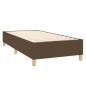 vidaXL Boxspringbett mit Matratze Dunkelbraun 100x200 cm Stoff vidaXL Boxspringbett mit Matratze Dunkelbraun 100x200 cm Stoff
