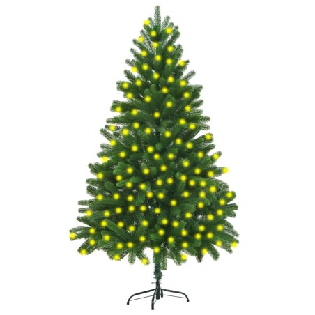 Künstlicher Weihnachtsbaum mit LEDs 210 cm Grün