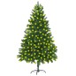Künstlicher Weihnachtsbaum mit LEDs 210 cm Grün Künstlicher Weihnachtsbaum mit LEDs 210 cm Grün