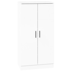 vidaXL Schuhschrank Hochglanz-Weiß 55x35x108 cm Holzwerkstoff