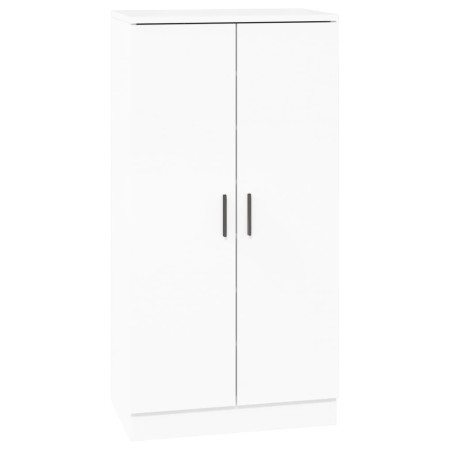 vidaXL Schuhschrank Hochglanz-Weiß 55x35x108 cm Holzwerkstoff