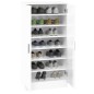 vidaXL Schuhschrank Hochglanz-Weiß 55x35x108 cm Holzwerkstoff vidaXL Schuhschrank Hochglanz-Weiß 55x35x108 cm Holzwerkstoff