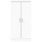 vidaXL Schuhschrank Hochglanz-Weiß 55x35x108 cm Holzwerkstoff vidaXL Schuhschrank Hochglanz-Weiß 55x35x108 cm Holzwerkstoff