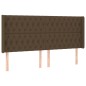 vidaXL Boxspringbett mit Matratze & LED Dunkelbraun 200x200 cm Stoff vidaXL Boxspringbett mit Matratze & LED Dunkelbraun 200x200 cm Stoff