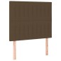 vidaXL Boxspringbett mit Matratze Dunkelbraun 120x200 cm Stoff vidaXL Boxspringbett mit Matratze Dunkelbraun 120x200 cm Stoff