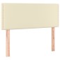 vidaXL Boxspringbett mit Matratze Creme 100x200 cm Kunstleder vidaXL Boxspringbett mit Matratze Creme 100x200 cm Kunstleder