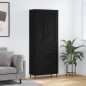 vidaXL Highboard Schwarz 69,5x34x180 cm Holzwerkstoff vidaXL Highboard Schwarz 69,5x34x180 cm Holzwerkstoff