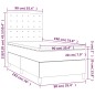 vidaXL Boxspringbett mit Matratze Cappuccino-Braun 90x190cm Kunstleder vidaXL Boxspringbett mit Matratze Cappuccino-Braun 90x190cm Kunstleder