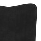 vidaXL Schaukelstuhl Schwarz Samt vidaXL Schaukelstuhl Schwarz Samt