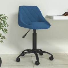 vidaXL Esszimmerstuhl Blau Samt