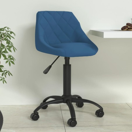 vidaXL Esszimmerstuhl Blau Samt