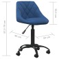 vidaXL Esszimmerstuhl Blau Samt vidaXL Esszimmerstuhl Blau Samt