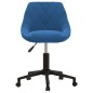 vidaXL Bürostuhl Drehbar Blau Samt vidaXL Bürostuhl Drehbar Blau Samt