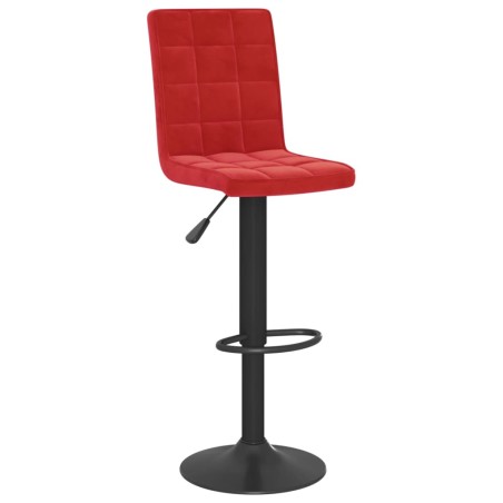 vidaXL Barhocker Weinrot Samt 