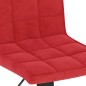 vidaXL Barhocker Weinrot Samt vidaXL Barhocker Weinrot Samt
