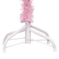 Künstlicher Weihnachtsbaum mit LEDs & Kugeln Rosa 150 cm PVC Künstlicher Weihnachtsbaum mit LEDs & Kugeln Rosa 150 cm PVC