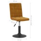 vidaXL Esszimmerstühle 2 Stk. Drehbar Braun Samt vidaXL Esszimmerstühle 2 Stk. Drehbar Braun Samt
