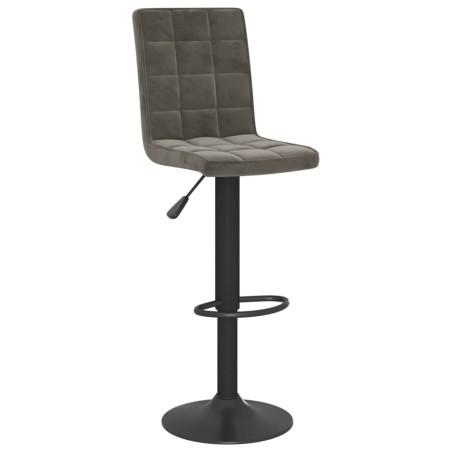 vidaXL Barhocker Dunkelgrau Samt