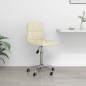 vidaXL Bürostuhl Drehbar Creme Stoff vidaXL Bürostuhl Drehbar Creme Stoff