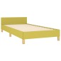 vidaXL Bettgestell mit Kopfteil ohne Matratze Grün 90x190 cm Stoff vidaXL Bettgestell mit Kopfteil ohne Matratze Grün 90x190 cm Stoff
