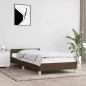 vidaXL Bettgestell ohne Matratze Dunkelbraun 100x200 cm Stoff vidaXL Bettgestell ohne Matratze Dunkelbraun 100x200 cm Stoff