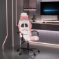 vidaXL Gaming-Stuhl Drehbar Weiß und Rosa Kunstleder vidaXL Gaming-Stuhl Drehbar Weiß und Rosa Kunstleder