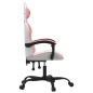 vidaXL Gaming-Stuhl Drehbar Weiß und Rosa Kunstleder vidaXL Gaming-Stuhl Drehbar Weiß und Rosa Kunstleder