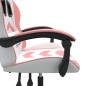 vidaXL Gaming-Stuhl Drehbar Weiß und Rosa Kunstleder vidaXL Gaming-Stuhl Drehbar Weiß und Rosa Kunstleder