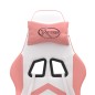 vidaXL Gaming-Stuhl Drehbar Weiß und Rosa Kunstleder vidaXL Gaming-Stuhl Drehbar Weiß und Rosa Kunstleder