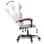 vidaXL Gaming-Stuhl Drehbar Weiß und Rosa Kunstleder vidaXL Gaming-Stuhl Drehbar Weiß und Rosa Kunstleder