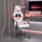 vidaXL Gaming-Stuhl Drehbar Weiß und Rosa Kunstleder vidaXL Gaming-Stuhl Drehbar Weiß und Rosa Kunstleder