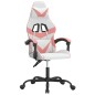 vidaXL Gaming-Stuhl Drehbar Weiß und Rosa Kunstleder vidaXL Gaming-Stuhl Drehbar Weiß und Rosa Kunstleder