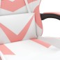 vidaXL Gaming-Stuhl Drehbar Weiß und Rosa Kunstleder vidaXL Gaming-Stuhl Drehbar Weiß und Rosa Kunstleder