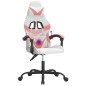 vidaXL Gaming-Stuhl Drehbar Weiß und Rosa Kunstleder vidaXL Gaming-Stuhl Drehbar Weiß und Rosa Kunstleder