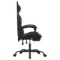 vidaXL Gaming-Stuhl mit Fußstütze Drehbar Schwarz & Grau Kunstleder vidaXL Gaming-Stuhl mit Fußstütze Drehbar Schwarz & Grau Kunstleder
