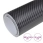 vidaXL Autofolien 2 Stk. 4D Schwarz 100x150 cm+50x150 cm vidaXL Autofolien 2 Stk. 4D Schwarz 100x150 cm+50x150 cm