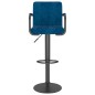 vidaXL Barhocker Blau Samt vidaXL Barhocker Blau Samt