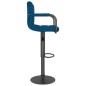 vidaXL Barhocker Blau Samt vidaXL Barhocker Blau Samt