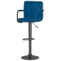 vidaXL Barhocker Blau Samt vidaXL Barhocker Blau Samt