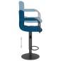 vidaXL Barhocker Blau Samt vidaXL Barhocker Blau Samt