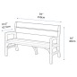 Keter Gartenbank Montero 3-Sitzer 233308 Keter Gartenbank Montero 3-Sitzer 233308