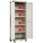 Keter Lagerschrank mit Einlegeböden Excellence Beige und Taupe 182 cm Keter Lagerschrank mit Einlegeböden Excellence Beige und Taupe 182 cm