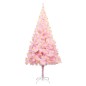 Künstlicher Weihnachtsbaum mit LEDs & Ständer Rosa 210 cm PVC Künstlicher Weihnachtsbaum mit LEDs & Ständer Rosa 210 cm PVC