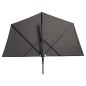 Madison Balkonschirm Sun Wave 270x150 cm Hellgrau Madison Balkonschirm Sun Wave 270x150 cm Hellgrau
