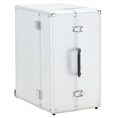 vidaXL Pilotenkoffer 47 x 39 x 27 cm Silbern Aluminium 