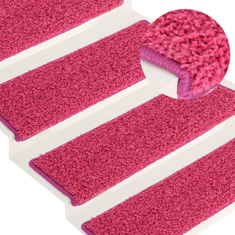vidaXL Stufenmatten 15 Stk. 65x21x4 cm Rosa vidaXL Stufenmatten 15 Stk. 65x21x4 cm Rosa