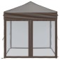 vidaXL Partyzelt Faltbar mit Seitenwänden Taupe 2x2 m vidaXL Partyzelt Faltbar mit Seitenwänden Taupe 2x2 m