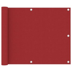 vidaXL Balkon-Sichtschutz Rot 75x400 cm Oxford-Gewebe