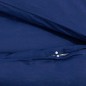 vidaXL Bettwäsche-Set Marineblau 140x200 cm Baumwolle vidaXL Bettwäsche-Set Marineblau 140x200 cm Baumwolle