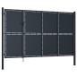 vidaXL Gartentor Stahl 350 x 175 cm Anthrazit vidaXL Gartentor Stahl 350 x 175 cm Anthrazit